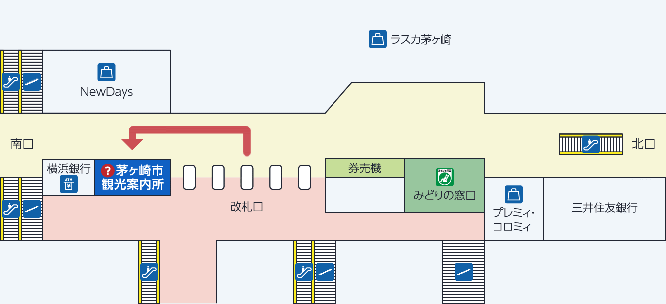 茅ヶ崎駅構内案内図